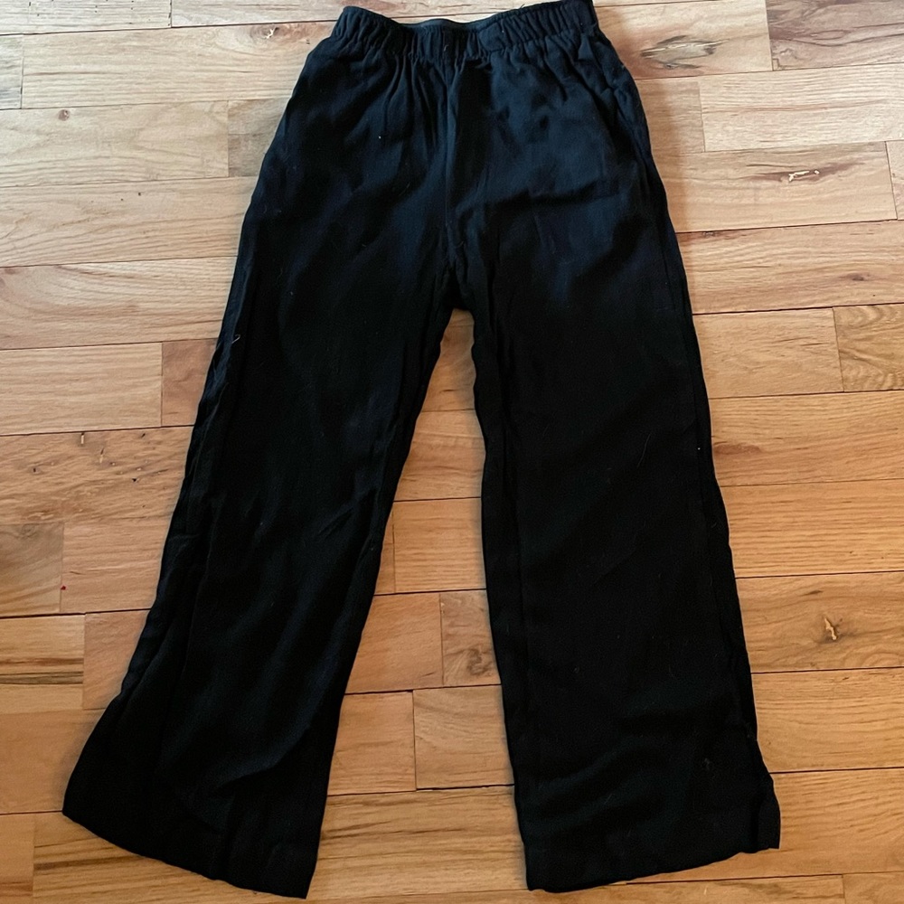 OAK & FORT black cotton pants